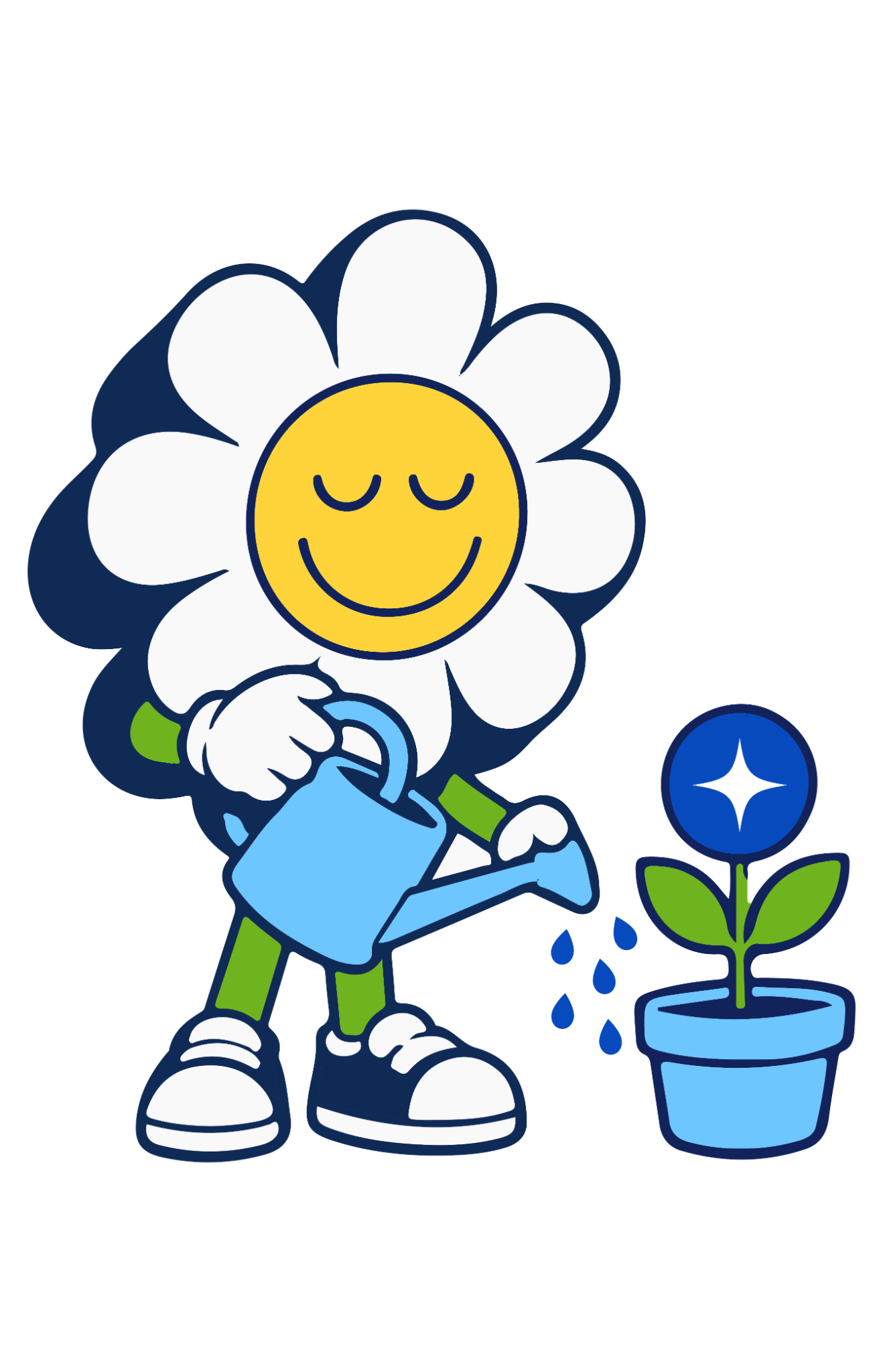 Personaje BOOP produciendo contenido